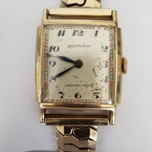 Vintage Gotham hand winding  watch 1930's Swiss
